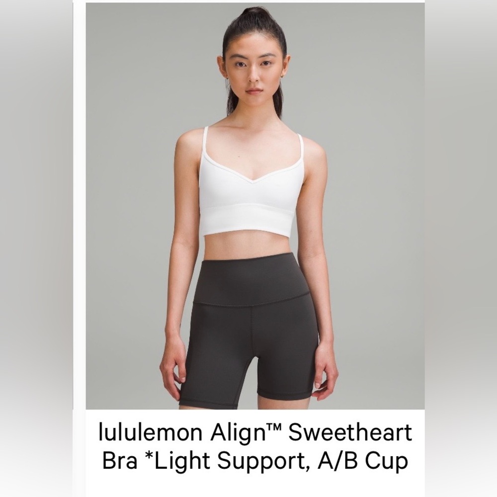 lululemon athletica White Sweetheart Sports Bra